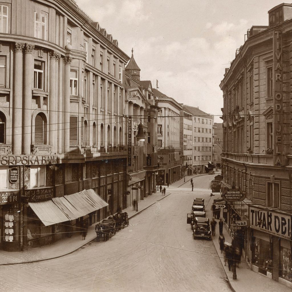 Petrinjska ulica oko 1935.-1940. godine